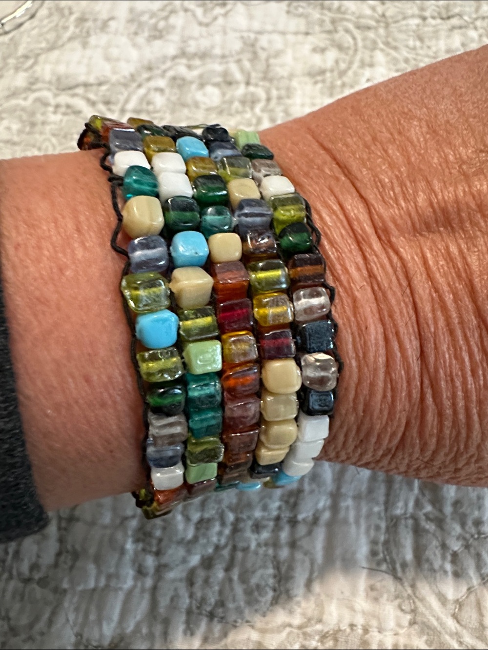 Multicolor Beaded Wrap Bracelet - Handmade Women’s Jewelry